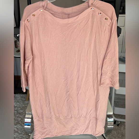 Isabel maternity pink quarter sleeve sweater women’s size small - Picture 1 of 2